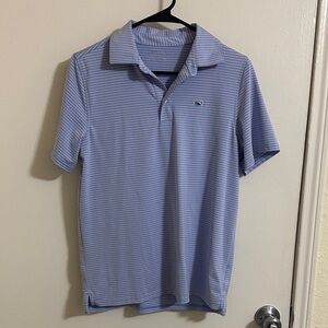 EUC Vineyard Vines Boys On the Go Sankaty Striped Short Sleeve Polo XL